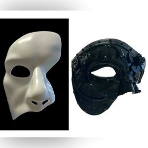 White and Black Theatrical Masks